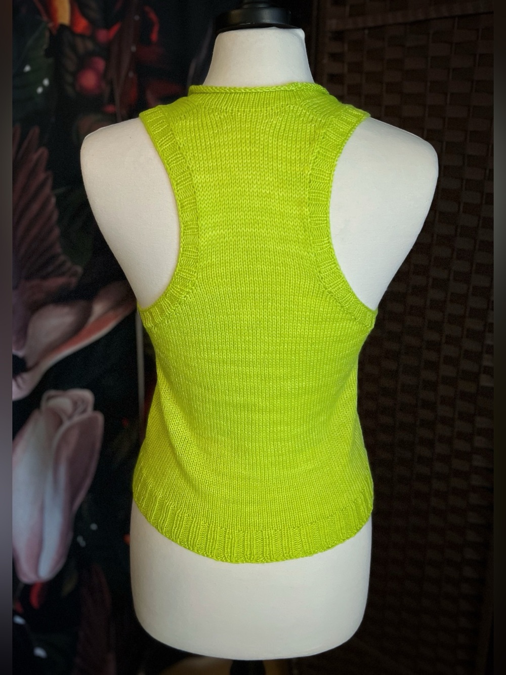 Handknit Racerback Tank - Picture 3 of 6